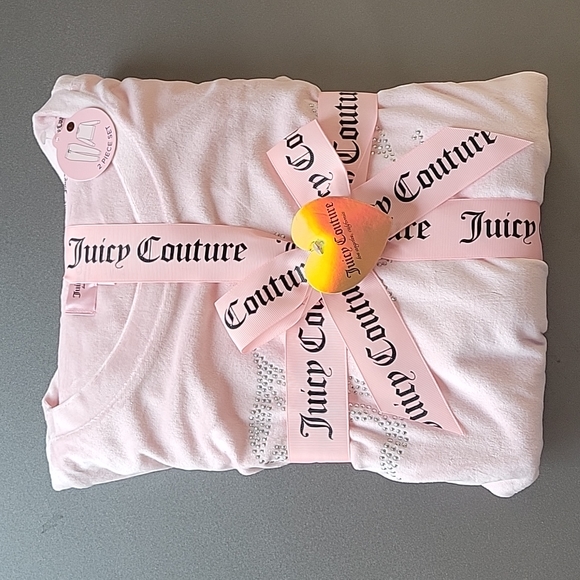 SOLD  Juicy couture pink velour pajamas lounge  set  sz  LARGE  NEW - Picture 4 of 7